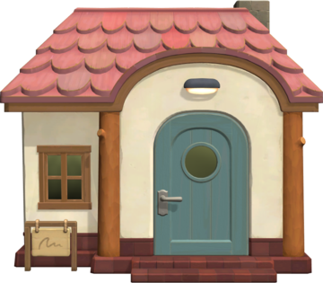 Animal Crossing: New Horizons Mireille Maison Vue Extérieure
