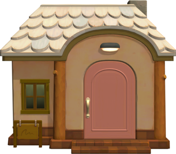 Animal Crossing: New Horizons Rose Maison Vue Extérieure