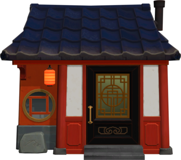 Animal Crossing: New Horizons Пеко жилой дом внешний вид