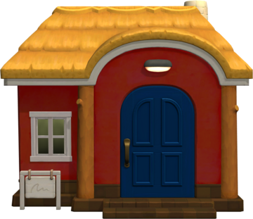 Animal Crossing: New Horizons Фиби жилой дом внешний вид