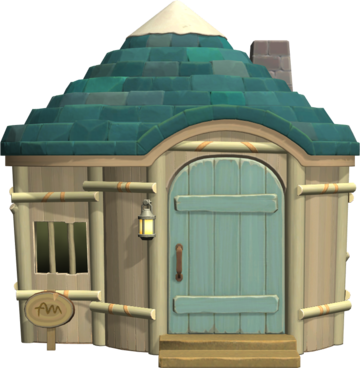 Animal Crossing: New Horizons Hugo Casa Vista Exterior