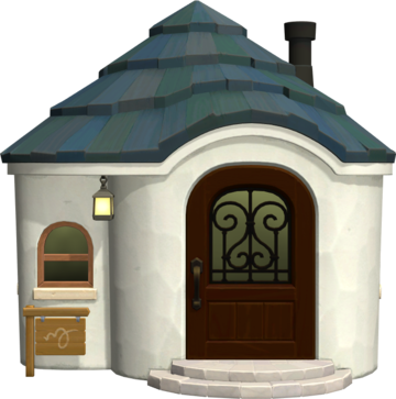Animal Crossing: New Horizons Пайпер жилой дом внешний вид