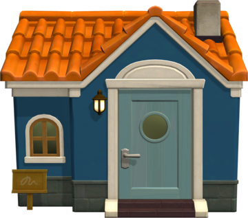 Animal Crossing: New Horizons Poncho Casa Buitenaanzicht