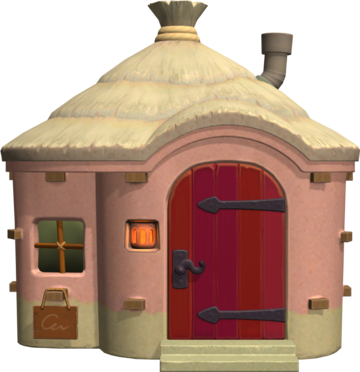 Animal Crossing: New Horizons Ренат жилой дом внешний вид