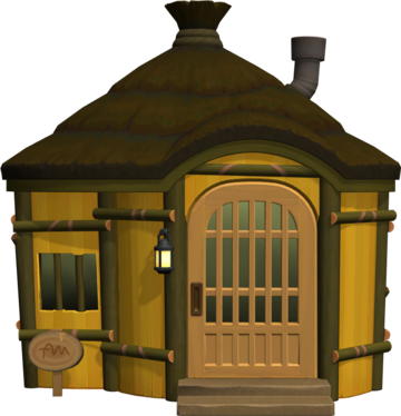 Animal Crossing: New Horizons Leoncio Casa Vista Exterior