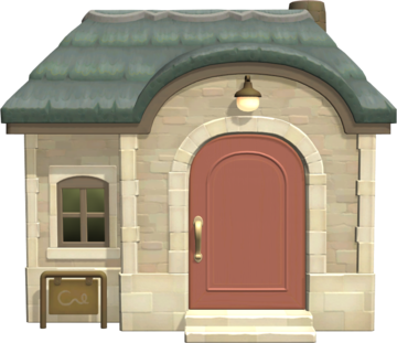 Animal Crossing: New Horizons Rubí Casa Vista Exterior