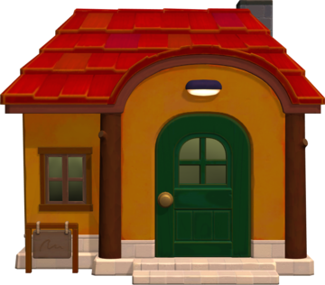 Animal Crossing: New Horizons Rougepif Maison Vue Extérieure