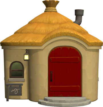 Animal Crossing: New Horizons Саймон жилой дом внешний вид