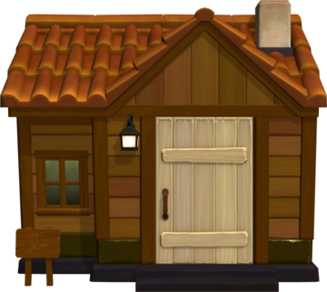 Animal Crossing: New Horizons Schwarte Haus Außenansicht