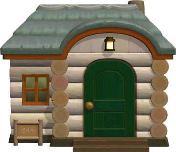 Animal Crossing: New Horizons Тэд жилой дом внешний вид