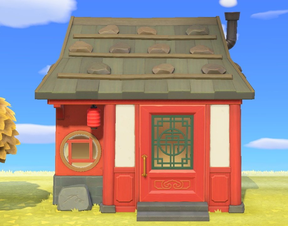 Animal Crossing: New Horizons Тяньшэн жилой дом внешний вид