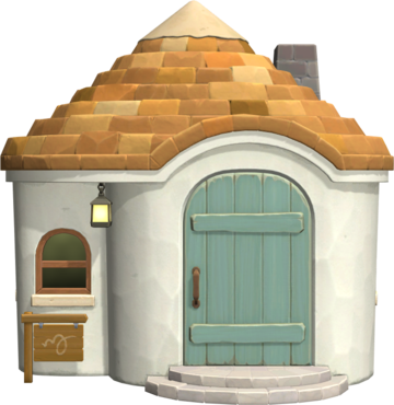 Animal Crossing: New Horizons Pinta Casa Vista Exterior