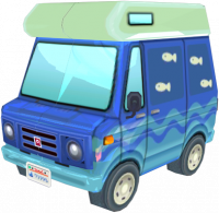 Animal Crossing: New Leaf Chip Camping car Exterior