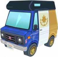 Animal Crossing: New Leaf Copper Kampeerwagen Buitenaanzicht
