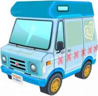 Animal Crossing: New Leaf Serge Camping-car Vue Extérieure