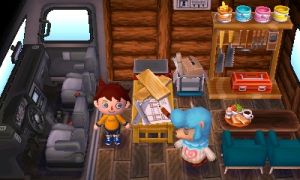 Animal Crossing: New Leaf Serge Camping-car Vue Intérieure
