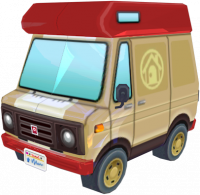 Animal Crossing: New Leaf Digby Kampeerwagen Buitenaanzicht