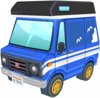 Animal Crossing: New Leaf Gulliver Kampeerwagen Buitenaanzicht