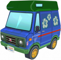 Animal Crossing: New Leaf Amiral Camping-car Vue Extérieure