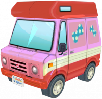 Animal Crossing: New Leaf Lottie Camping car Exterior