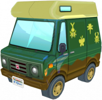 Animal Crossing: New Leaf Nat Kampeerwagen Buitenaanzicht