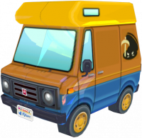 Animal Crossing: New Leaf Resetti Kampeerwagen Buitenaanzicht