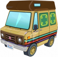 Animal Crossing: New Leaf Saharah Camping car Exterior