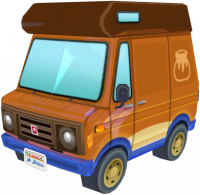 Animal Crossing: New Leaf Nepp Wohnmobil Außenansicht