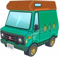 Animal Crossing: New Leaf Tom Nook Camping-car Vue Extérieure