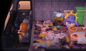 Animal Crossing: New Leaf Wendell Camping car Inside