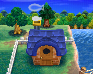 Animal Crossing: Happy Home Designer Boquerón Casa Vista Exterior