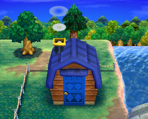 Animal Crossing: Happy Home Designer Ангус жилой дом внешний вид