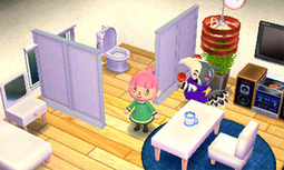 Animal Crossing: Happy Home Designer Антонио жилой дом Интерьер