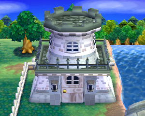 Animal Crossing: Happy Home Designer Аполло жилой дом внешний вид