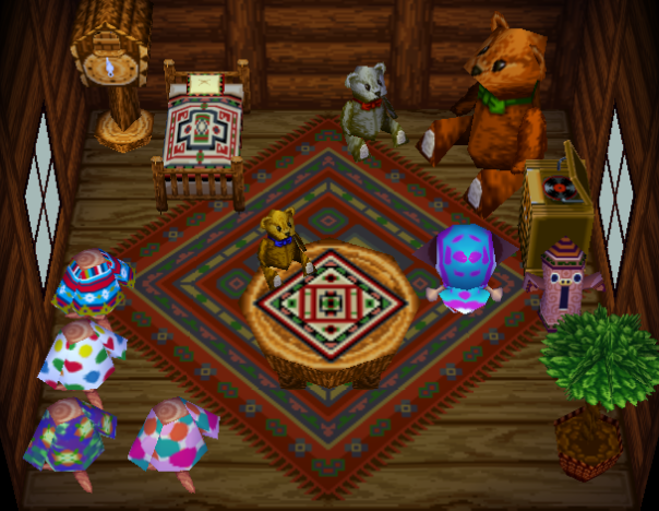 Animal Crossing Ав жилой дом Интерьер