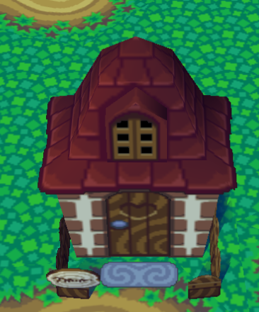 Animal Crossing Бабар жилой дом внешний вид