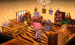Animal Crossing: Happy Home Designer Felina Casa Interior