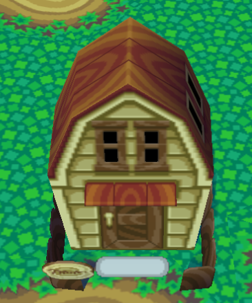 Animal Crossing Бэнгл жилой дом внешний вид