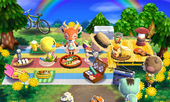 Animal Crossing: Happy Home Designer Бью жилой дом Интерьер