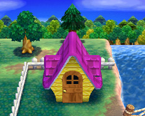 Animal Crossing: Happy Home Designer Бекки жилой дом внешний вид
