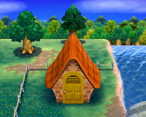 Animal Crossing: Happy Home Designer Беттин жилой дом внешний вид