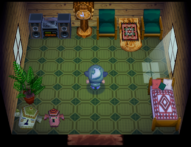 Animal Crossing Бискит жилой дом Интерьер