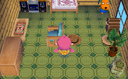 Animal Crossing: Wild World Бискит жилой дом Интерьер