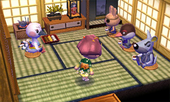 Animal Crossing: Happy Home Designer Бланш жилой дом Интерьер