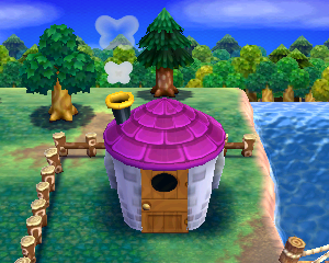 Animal Crossing: Happy Home Designer Бланш жилой дом внешний вид