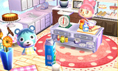 Animal Crossing: Happy Home Designer Блюбеар жилой дом Интерьер