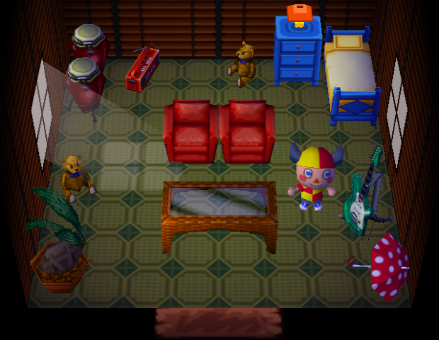 Animal Crossing Bluebear House Interior