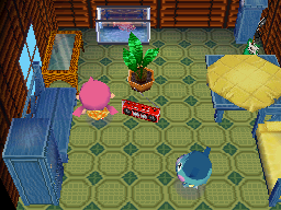Animal Crossing: Wild World Myrtille Maison Intérieur