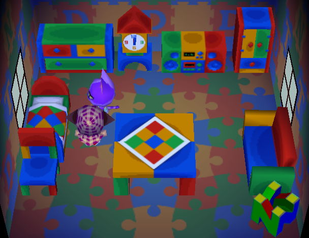Animal Crossing Arándano Casa Interior
