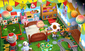 Animal Crossing: Happy Home Designer Bones House Interior